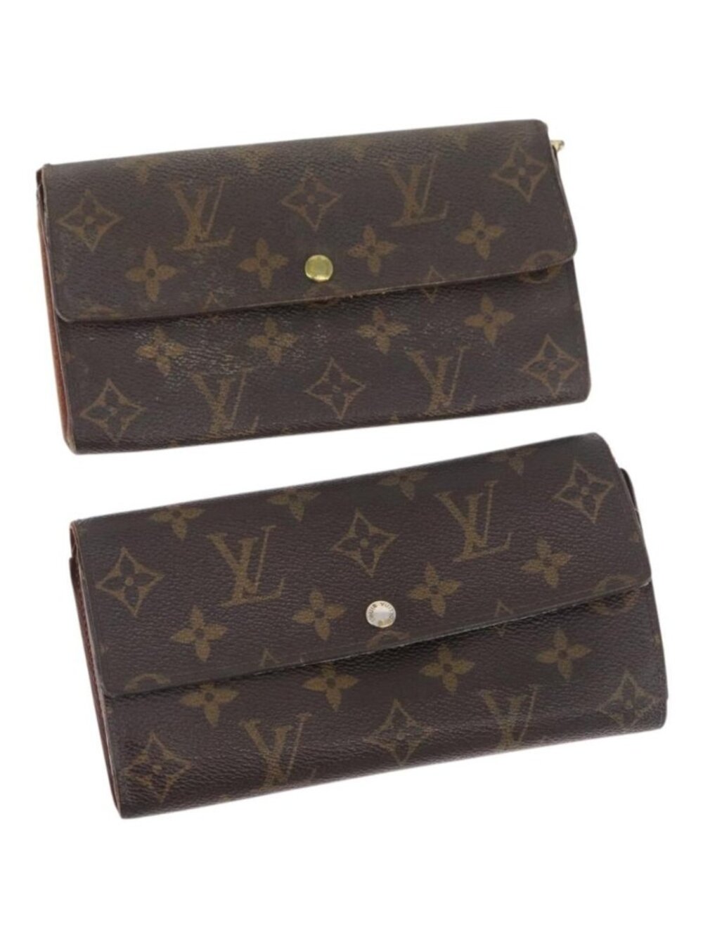 LOUIS VUITTON Monogram Wallet 2 Set